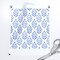 Traditional Floral Botanical Classic Blue And White Block Print Small Scale Custom Printed Fabric by Spoonflower Various Fabrics by the Yard or Fat Quarter